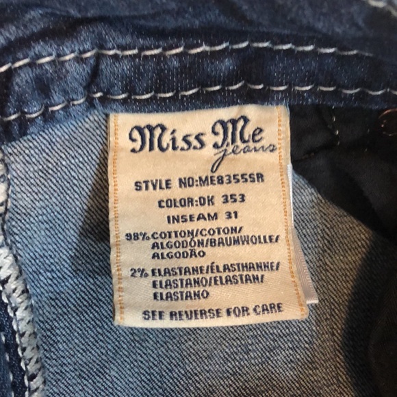 Miss Me Mid Rise Skinny Jeans Size 27 - Picture 11 of 12